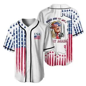 Trump Baseball Jersey, Make 4th of July Great Jersey
