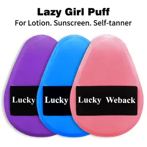 Weback Jumbo Body Puff – Super Soft, Quick Application, Saves Lotion & Oil, Easy to Clean for Body Lotion, Sunscreen