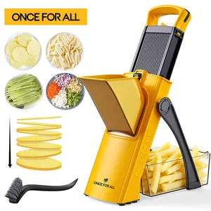 【ONCE FOR ALL】Multi-functional Vegetable Slicer,bladeslicer, adjustable for various thicknesses and shapes, a handy kitchen helper that cuts veggies quickly and saves time. outdoorfun