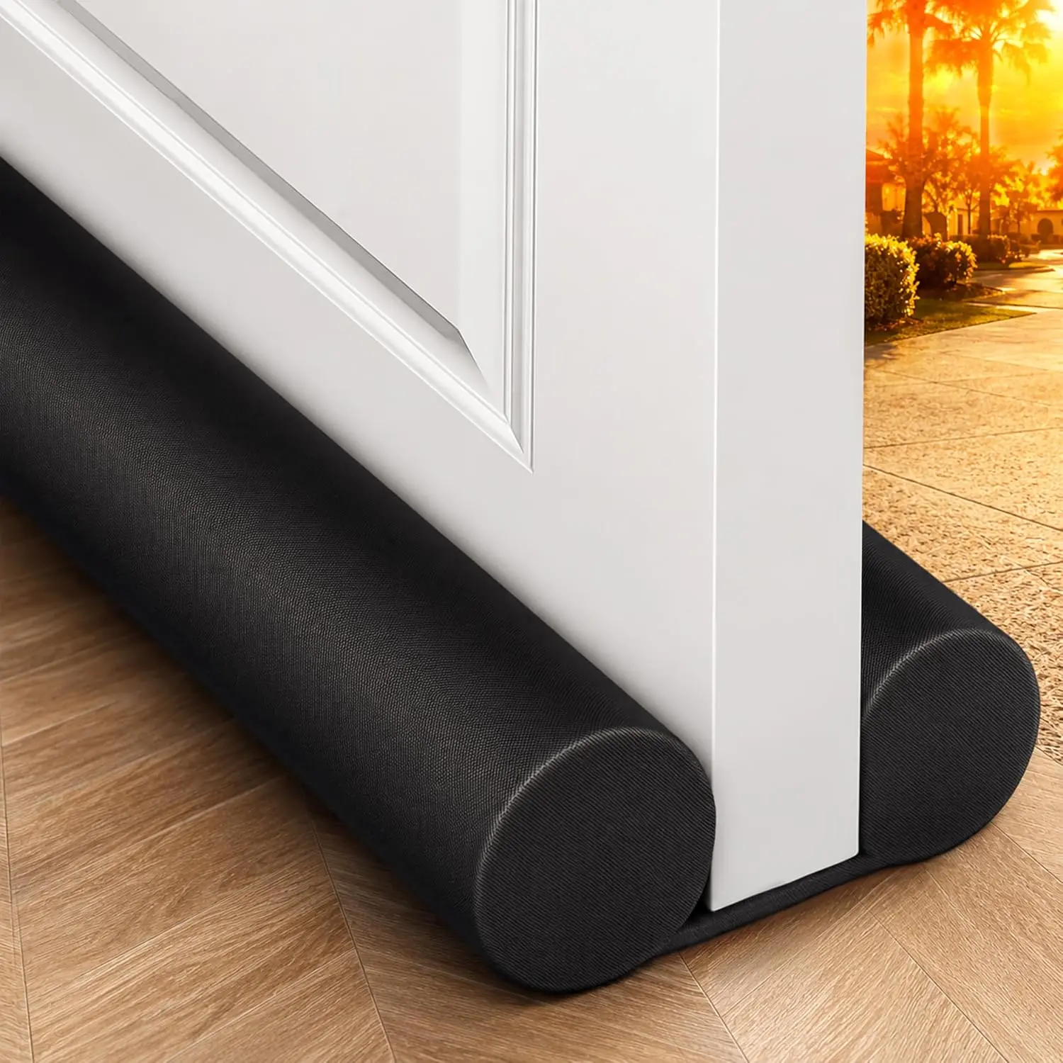 Thickened Soundproof Door Seal Strip - Windproof Draft Stopper with Better Insulation, Energy Efficiency, Enhanced Grip, Reduces Noise, Easy to Install for Home & Office Door Hardware Gaps