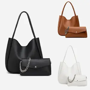 NEWBELLA Diana 2 PCS Set Shoulder Bags PU Leather Daily Magnetic Compact Pouch Wallet for Summer  Style Casual dealsforyoudays FallFreshness