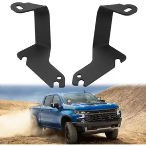 DIBMS Ditch Light Brackets Compatible with 1999-2006 Chevrolet Silverado Tahoe Suburban, for 1999-2006 GMC Sierra Yukon, Hood Hinges Light Mount Bracket for Auxiliary Offroad Led Pod Work Light