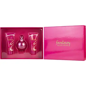 Fantasy Britney Spears Set-Eau De Parfum Spray 3.3 Oz & Body Souffle 3.3 Oz & Shower Gel 3.3 Oz For Women
