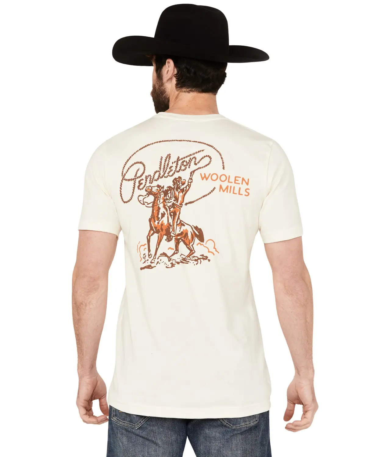 Pendleton Men's Men'S Boot Barn Rancher Short Sleeve Graphic T-Shirt - Rg995-74347