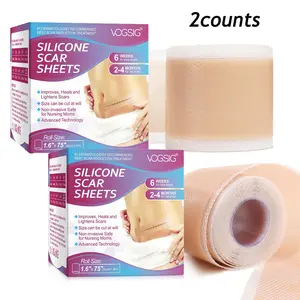 Silicone Scar Sheets, 2 Counts/set Multi-purpose Scar Patches, Smoothing Skin Care Patches, Suitable for All Skin Types, Healthcare Scar Tape Scars, Invisible Scar Tape