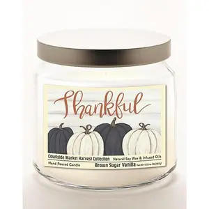 Courtside Market Thankful Pumpkin Brown Sugar Vanilla Soy Wax Candle
