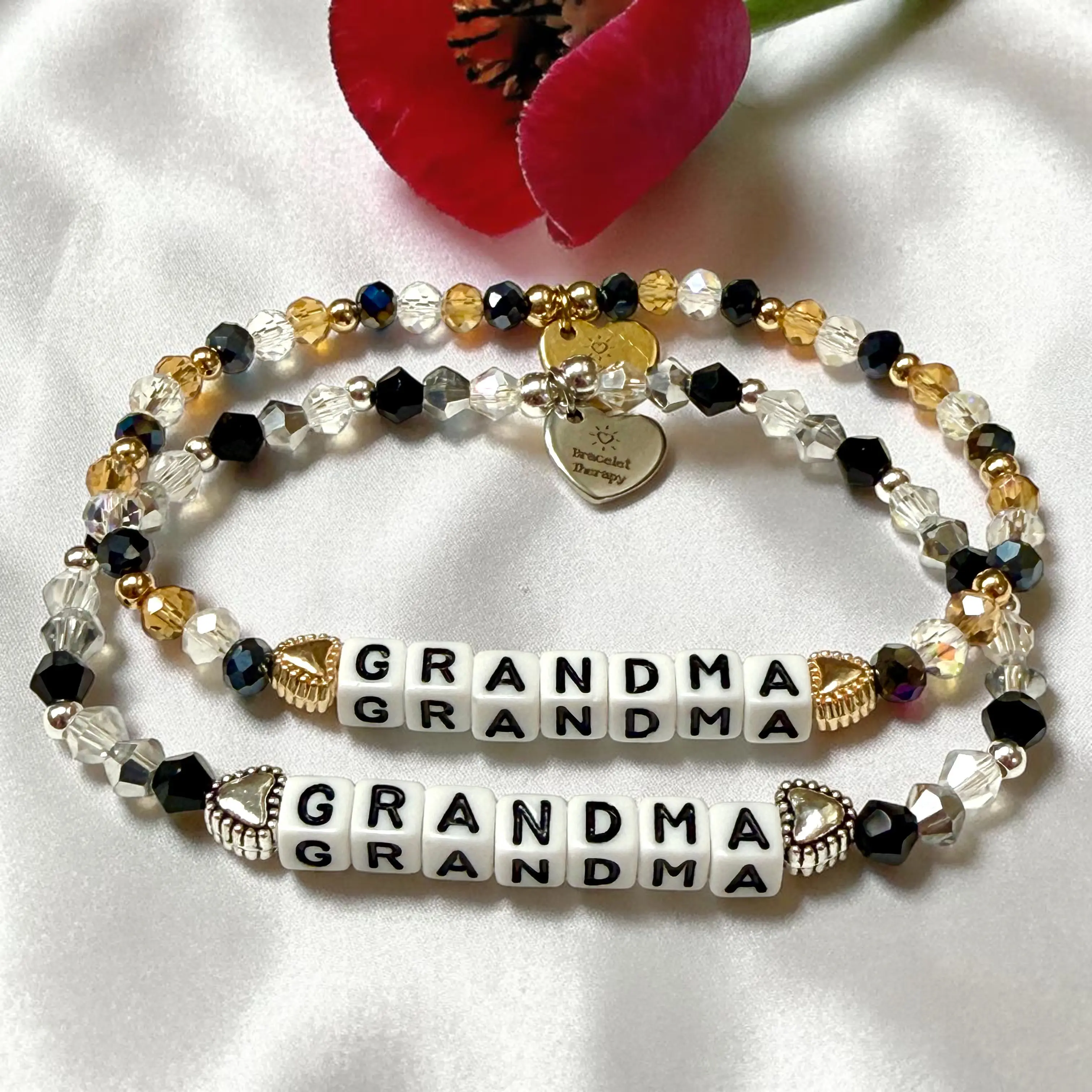 Grandma Bracelet | Grandma Gift | Grandma Jewelry | Grandmother Git | Gift for Grandma | Handmade Beaded Word Bracelet for Women