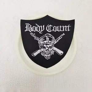 1PCS Body Count Punk style embroidery patches, DIY decorative patches for hats, bags, shoes, and clothing, durable materials with back hot melt adhesive that can be sewn, ironed, and washed