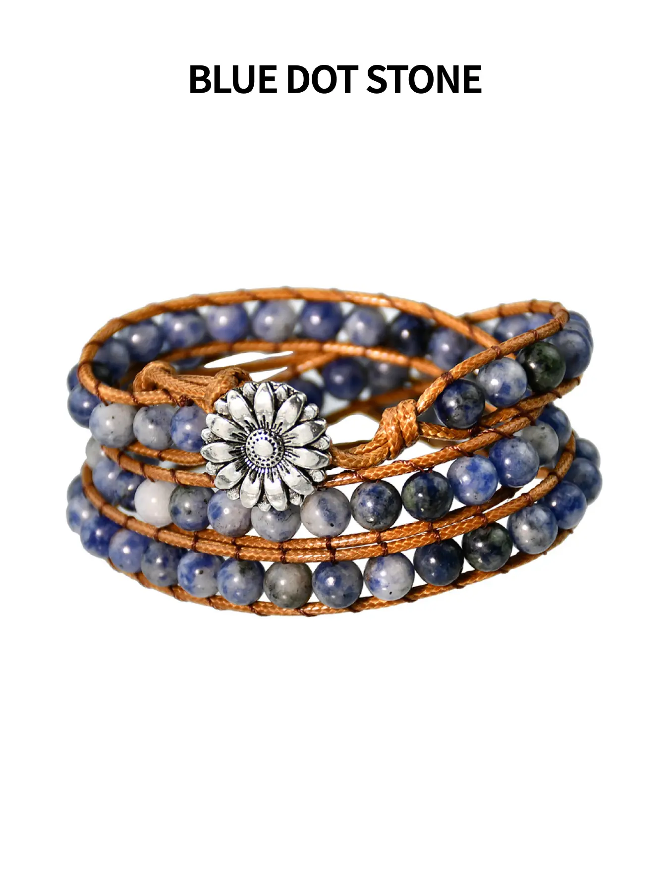 Boho Handmade Beaded Daisy Bracelet, Vintage Three-Layer Pearl Chain, Unique Gift for Women, Yoga Meditation Fashion Accessory