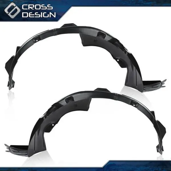 CROSSDESIGN Front Splash Shields, Durable Construction for 2010-2012 Hyundai Genesis Coupe 2.0T/3.8 Grand Touring, LH&RH Fender Mud Flaps, Defends Against Dirt, Mud, Water