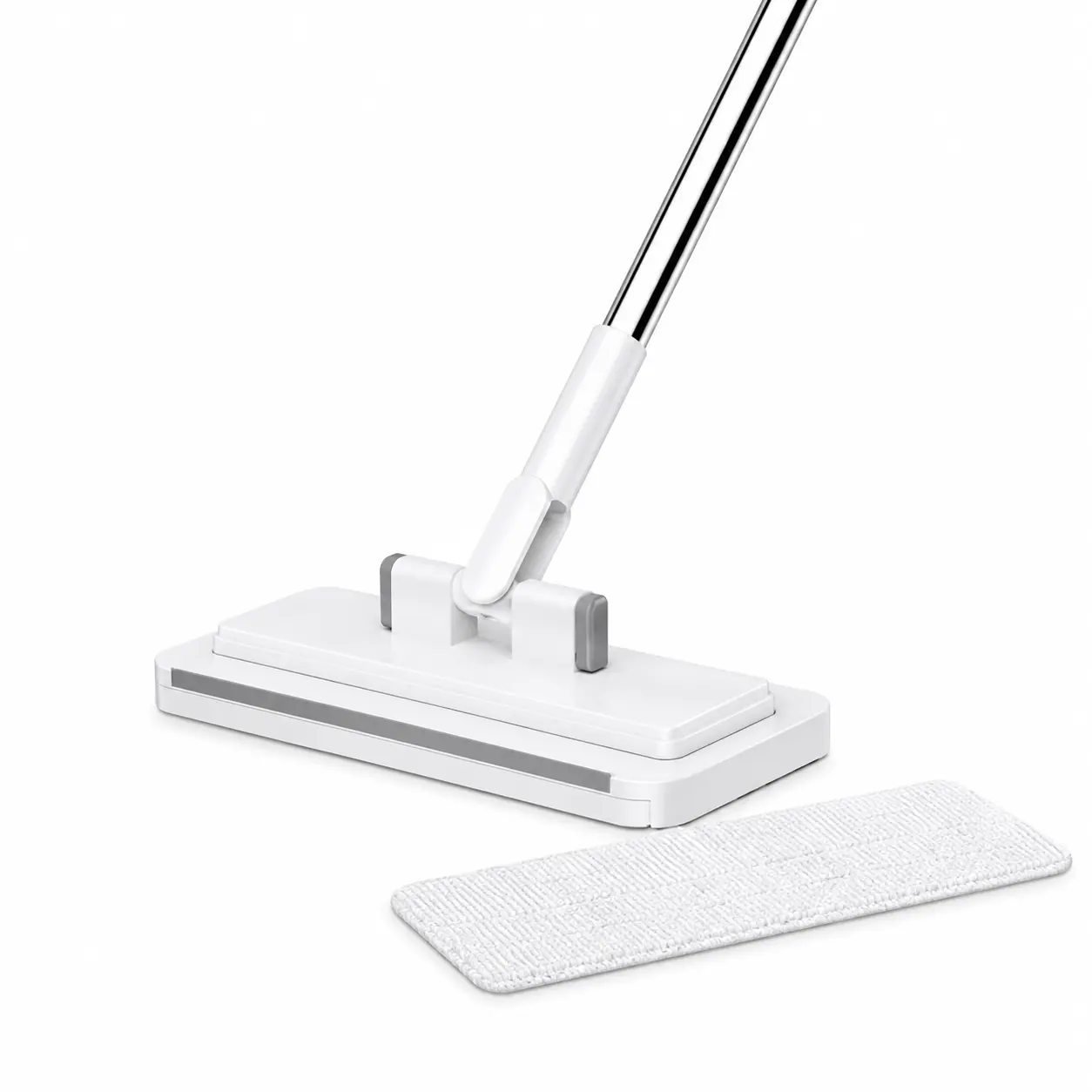 Retractable Disposable Dust Mop, Hands-Free Automatic Clamp, Dry & Wet Dual Use, Replaceable Non-Woven Pads, No Hand Wash, Lazy Household Dust Cleaner for Hardwood Floors, Tile Floors and Baseboards