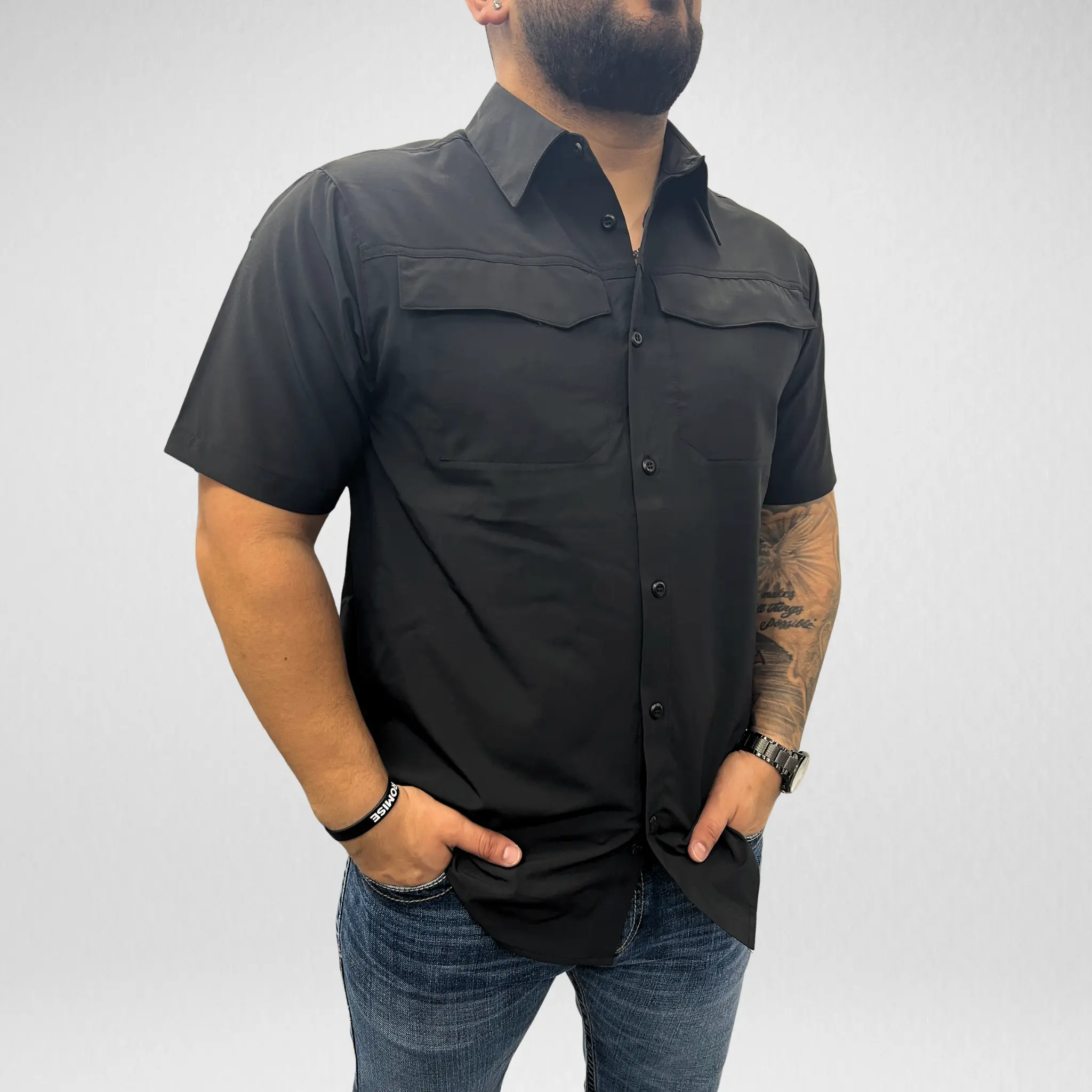 Men's APS Tek S/S Shirt - Black