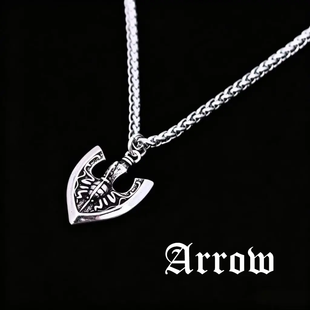 New Style Bizarre Adventure insect Arrow Pendant Necklace| Gift Selection | Party Gifts | Fashion Accessories | Unisex Style | Casual Trendy Jewelry