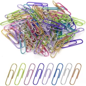 Paper Clips, 240pcs Medium Size Colored, PaperClips Assorted Colors, Paper Clips for Paperwork Office School and Personal Use