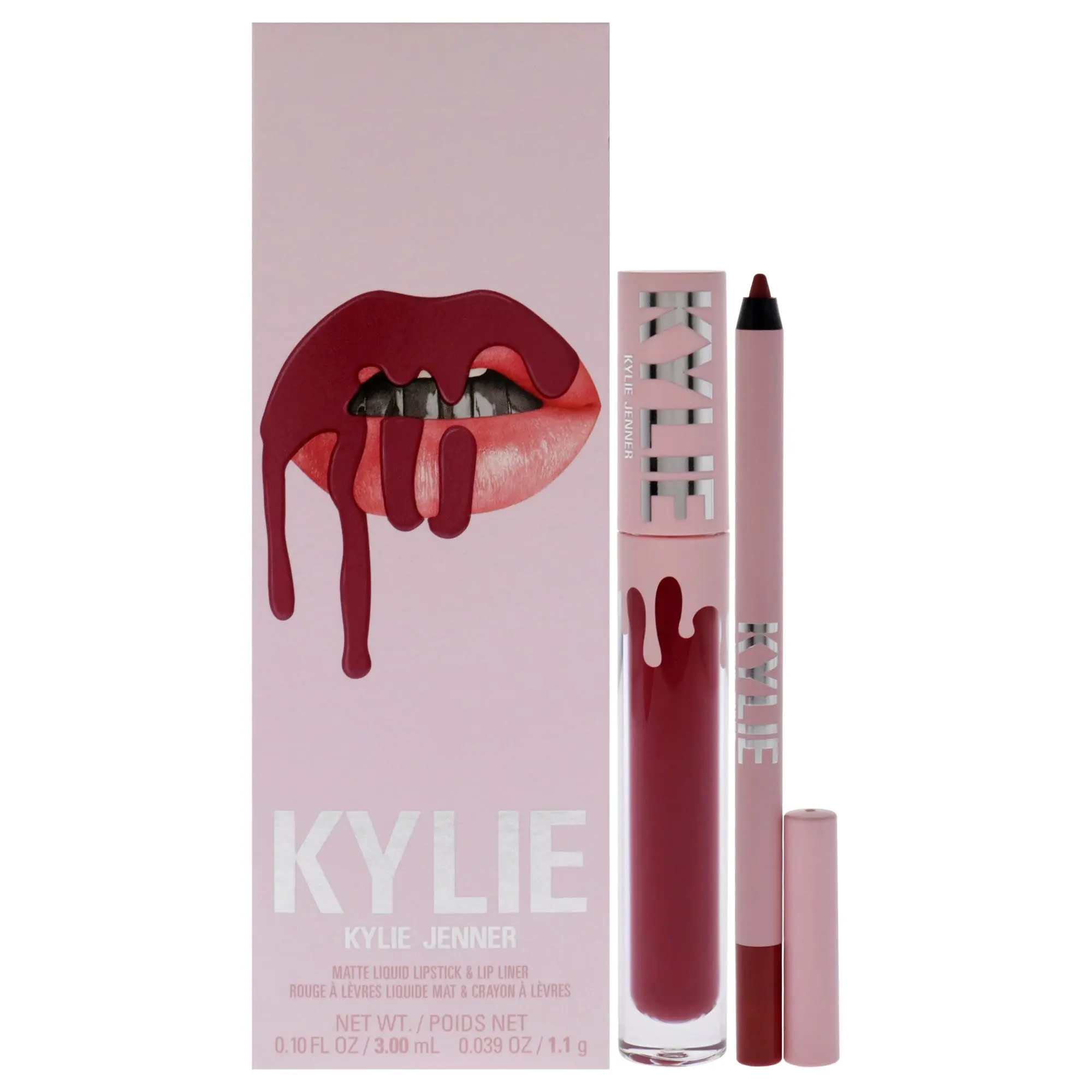 Women's Kylie Cosmetics Matte Lip Makeup Set - 103 Better Not Pout 2-Pc Kit Set, 0.10oz Matte Liquid Lipstick, 0.039oz Lip Liner