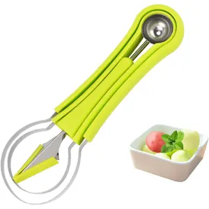 Multifunctional Professional Stainless Steel Fruit Carving Kit Suitable For Melon Baller And Fruit Carving Or Ice Cream Scoop Random Colors