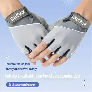 Half-Finger Sports Fitness Gym Gloves Summer Women Anti-Slip Breathable Men Equipment Dumbbell Thin Barbell Cycling Gloves
