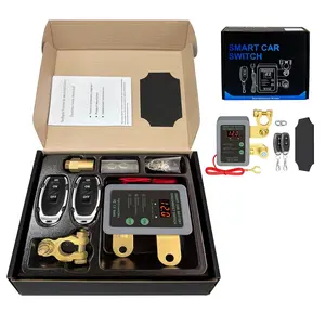 12v smart battery disconnect switch with remote control perfect for cars trucks rvs and atvs features led voltage display and antitheft battery cutoff capability greydc