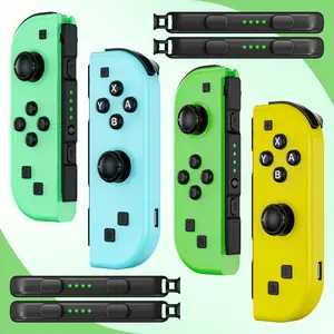 Wireless Joypad L/R Controller for Nintendo Switch Green/Yellow Ergonomic Dual Vibration Motion Bluetooth Console Game Controllers