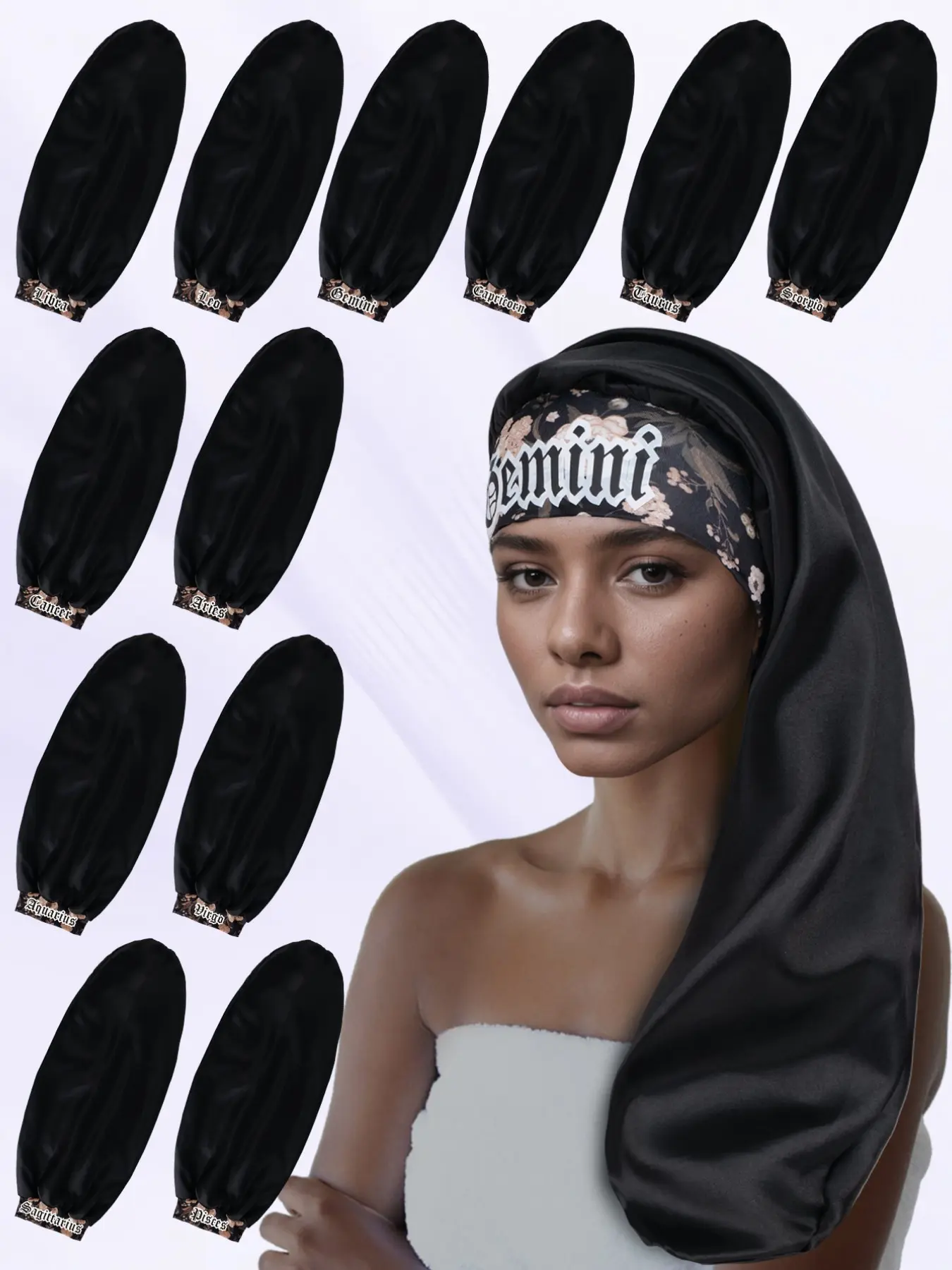 Women's Satin Sleep Cap, Soft Fabric, Suitable for Long Hair Curls/braids, Nighttime Comfort Accessory, Gentle on Hair, Sleeping Bonnet, Haircare, Bonnets for sleeping, Curly Hair Nightcap