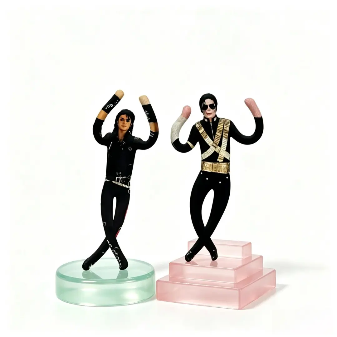 2pcs,Quality Articulated Michael Jackson Plush Doll,MJ figure doll that can pose in various positions, cute girly gifts，plushies,Fan collection