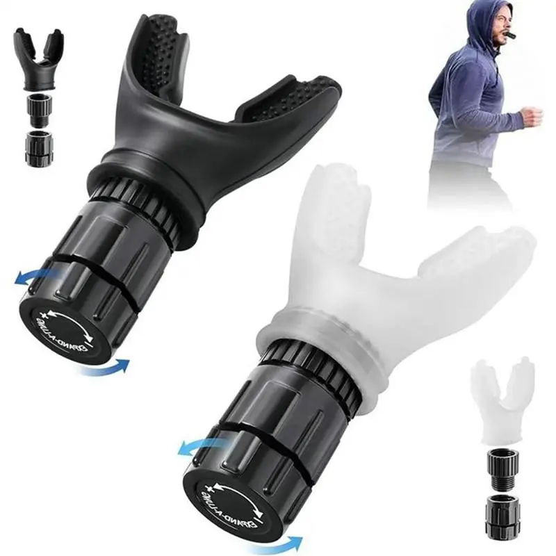 Portable Lung Capacity Breathing Trainer, Adjustable Running Breathing Trainer, Fitness Breathing Trainer, Athlete Training, Gym Accessories, Gifts