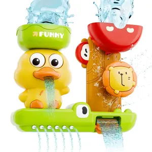 Baby Bath Toys for Kids Ages 1-3 Interactive Toddler Bath Toys Mold Free Duck Sensory Bath Bubble Maker Bathtub Water Shower Toys  for 12+ Months Boys Girls Kid Bath Tub Shower Playset