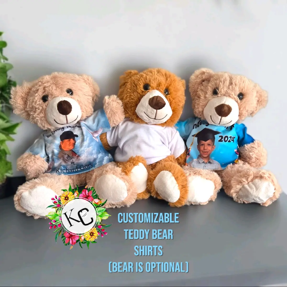 Custom Teddy Bear Shirt- bear is optional (Made to order) Custom Teddy Bear Shirt- bear is optional (Made to order)