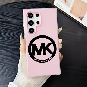 Luxury Fashion Brand Michael Kors Phone Case 2‑in‑1 Clear Jelly Case for Samsung Galaxy S26/S26+/S26 Ultra/S25/S24/S23/S22 | Dopamine Photo Card Holder | Soft TPU Shockproof Anti‑Yellowing Slim Lightweight Protective Cover