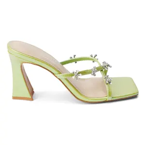 COCONUTS by Matisse Womens Levi Block  Casual Sandals Casual High Heel 3" & Up - Green