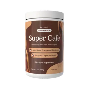 Super Cafe - Nutrient-Infused Dark Roast Coffee 30 Servings 10.58 oz Supports Digestilth & Boosts Eneve Heargy 30 Calories per Serving