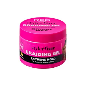 Honey Haircare Neat Braiding & Styling Gel - Extreme Hold, Foam-Infused Red Styler Fixer, 16 oz