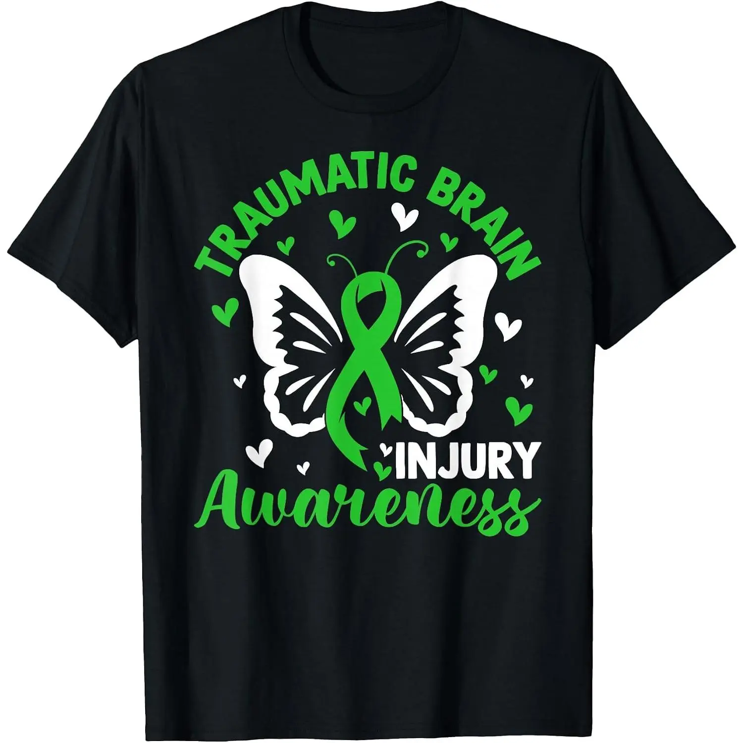 Survivor Traumatic Brain Injury Awareness TBI Survivor T-Shirt Womens Cotton Short Sleeve Summer Casual Graphic Crew Neck Tee Black