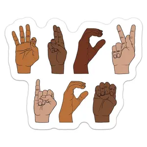 Anti ICE Hand Sign Language Anti Trump Sticker Car Bumper Vinyl Decal