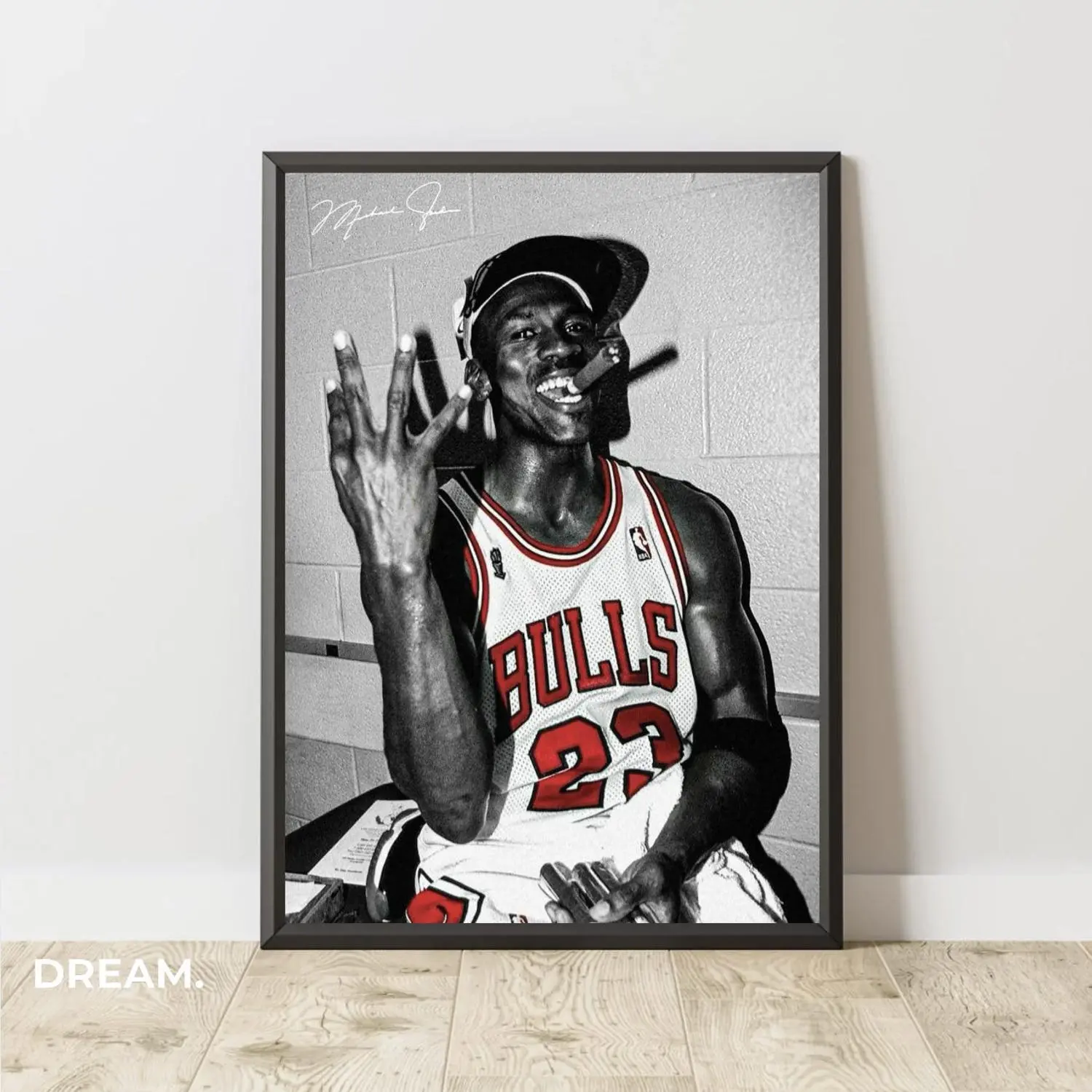 jordan cigarette Michael Inhaled Tobacco Smoke Equaling Almost 6 Packs of Cigarettes Before Each Bulls Game Destroying Perception Around Athletes: "He Plays Almost Every Day. And These Are Not Little Cigars!" Michael Jordan Smoking Cigar Poster