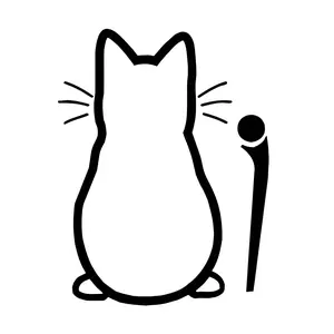 Red Line Cute Cartoon Cat Rear Wiper Sticker, Reflective Vinyl, Waterproof, UV-Resistant, Easy-to-Apply Car Accessories for Vehicle Window Decoration, Auto Parts Accessories