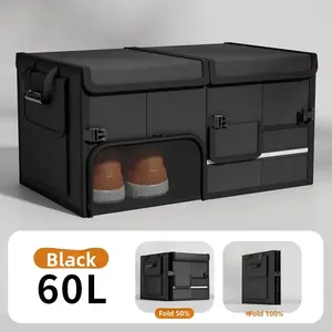 Heavy-Duty Car Trunk Organizer – Foldable, Large Capacity, Portable for SUV & Sedan