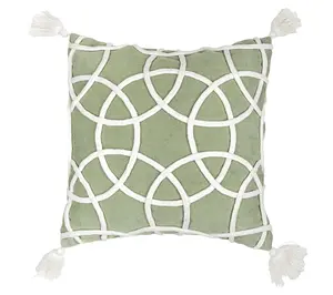 18" x 18" Lily Sage Geometric Throw Pillow by Valerie