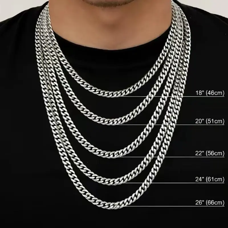Stainless steel Cuban link chain