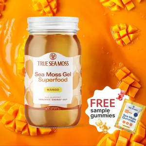 True Sea Moss Mango Irish Sea Moss Gel – Rich in Essential Minerals & Vitamins – supports overall vitality