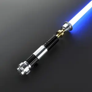 BJSABER Obi Wan XENO3.0 Neopixel Lightsaber - Polycarbonate, USB Rechargeable, Portable Rechargeable, Metal Hilt, Flash on Clash, Durable Steel, Custom Sound, Cosplay Prop, Dueling Toy Real Light Saber