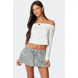 Gia Ruffled Off Shoulder Top