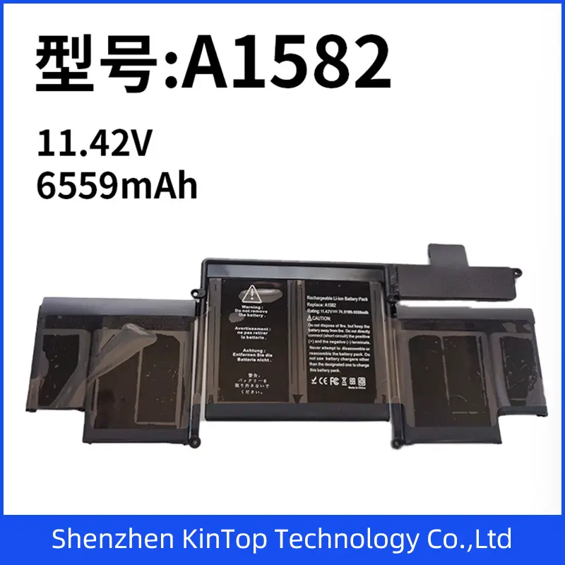 11.34V6330mAh A1493  11.42V6559MAH  Black Laptop Battery for Apple A1493 A1582 MacBook PRO 13 2013 2015 A1502 Replacement Battery Li-ion Battery