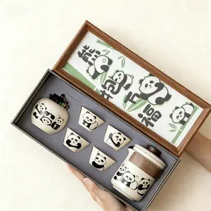 Jianzhan Handcrafted Porcelain Tea Set Portable Travel Cup Ideal for Outdoor Use Authentic Porcelain Elegant Gift for Tea Lovers