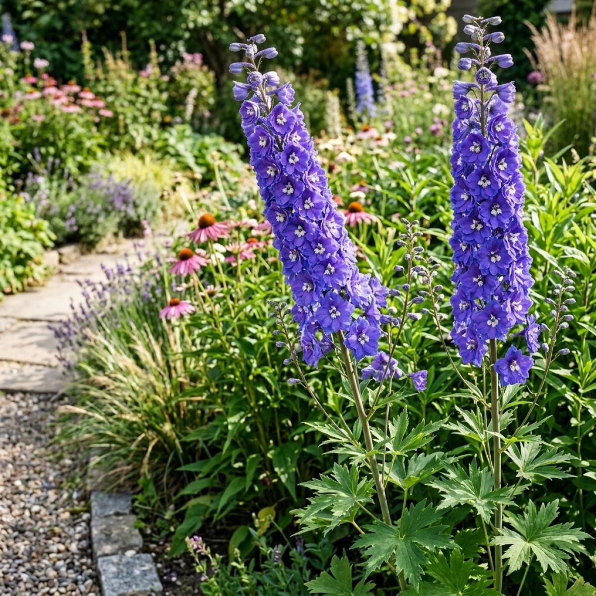 Fresh Delphinium Seeds for Garden Planting Non-GMO Perennial Flower Seeds Easy to Grow Beautiful Blooms for Home Garden Decoration