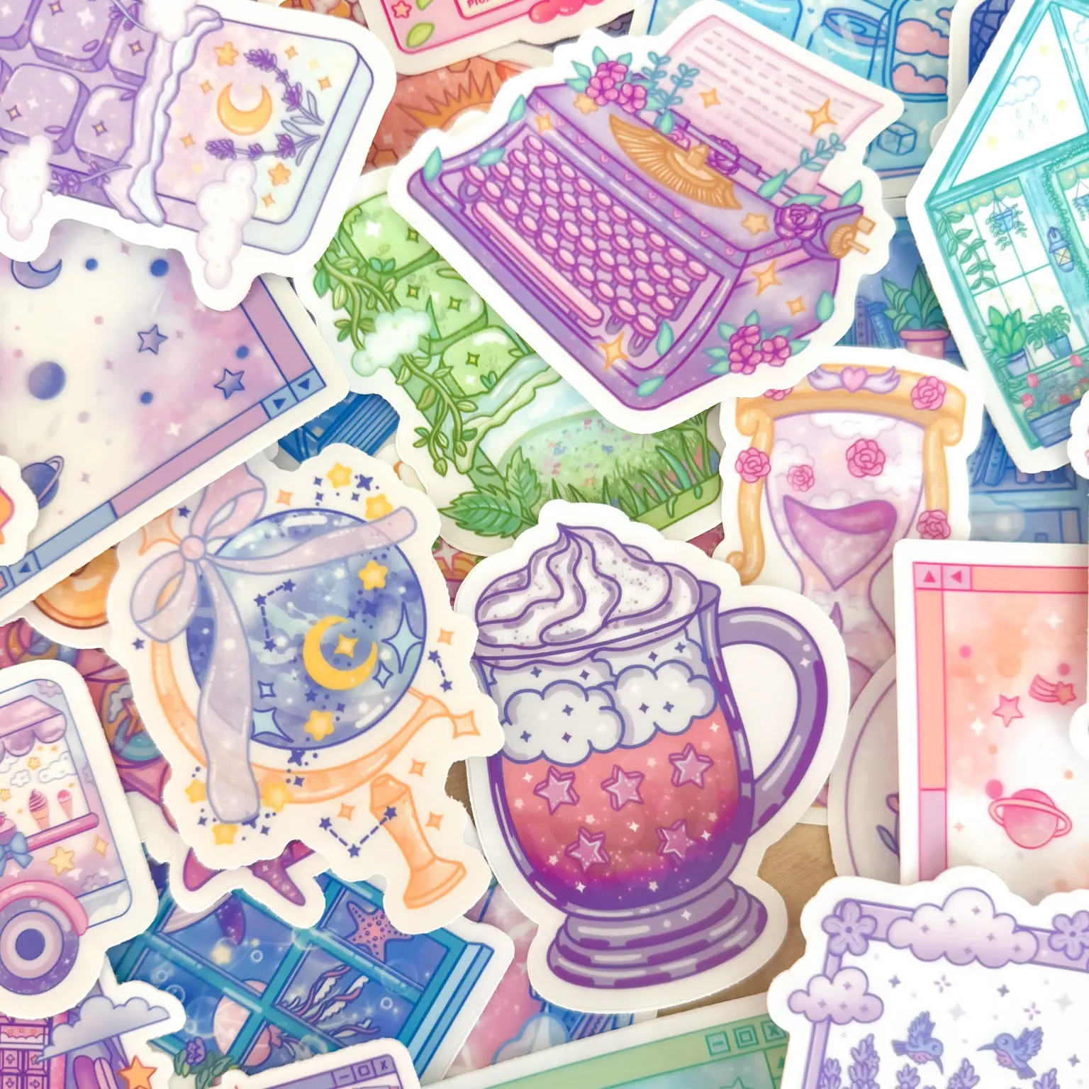 Clear Vinyl Stickers Decorative Waterproof Matte Decor