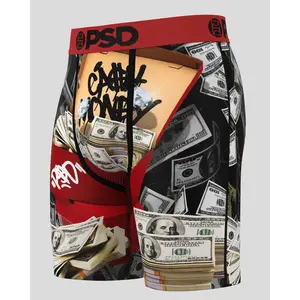 PSD Mens Stash Box Boxer Brief - Standard Length 7 Inch Inseam, Soft and Breathable Poly Blend Fabric