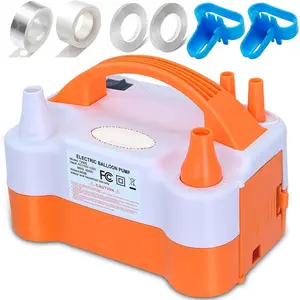 Electric Balloon Pump 600W,  Balloon Blower with 6 Balloon Arch Kits, Dual Nozzle & 2 Modes, Portable Air Pump for Balloon Decor for Party, Wedding, Birthday - Professional Balloon Pump