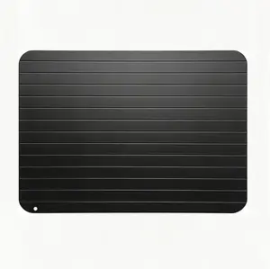 Aluminum Rapid Thawing Board — Kitchen Defrosting Magic | 12"x8" Natural Aluminum Thawing | For Frozen Meat | No Microwave, No Cold/Hot Water Needed