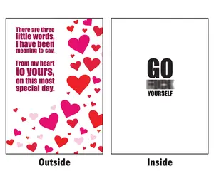 Go F Yourself: Secret Scrooge Mean Greeting Card